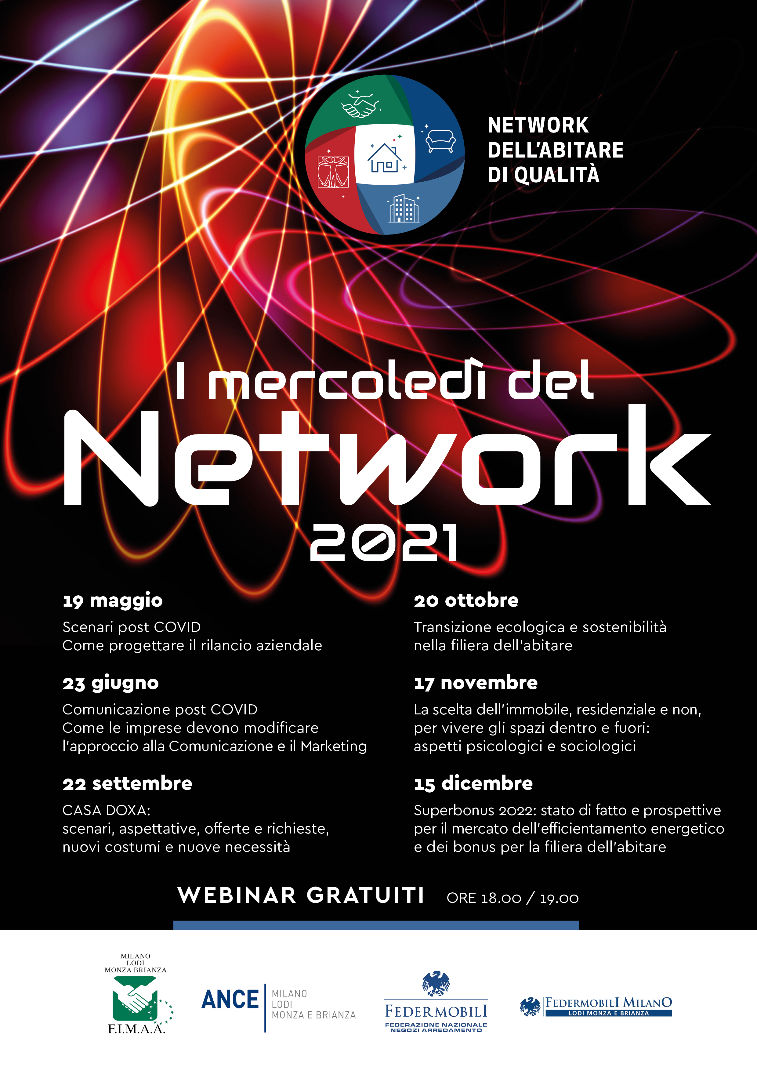 Network - locandina eventi 2021